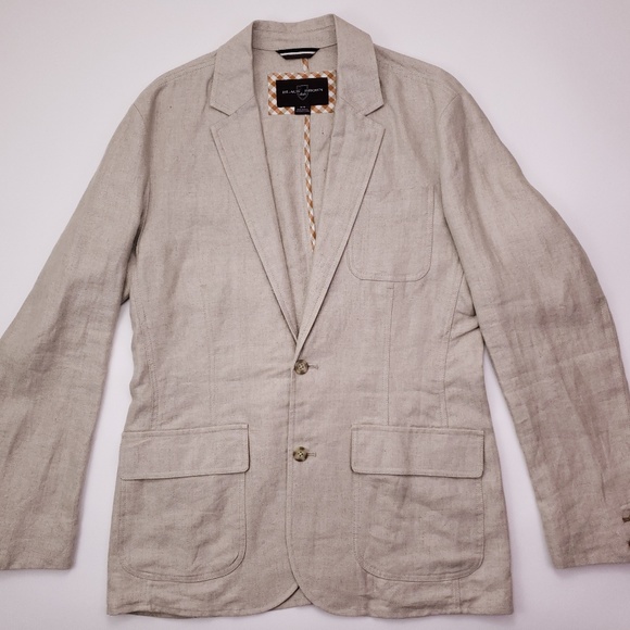 Black Brown 1826 Other - Black Brown 1826 Linen Sport Coat Medium Mens Beig